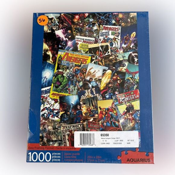 Nwt 1,000 piece jigsaw puzzle Marvel Avengers Comic collage puzzle - Picture 1 of 2